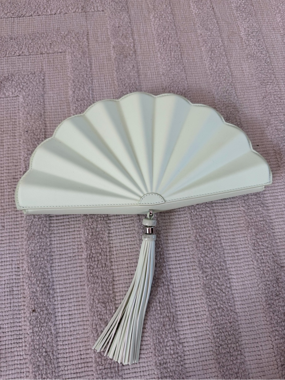 Kate Spade NWT Lotus Fan Clutch Bag — Pale Green - Picture 3 of 3